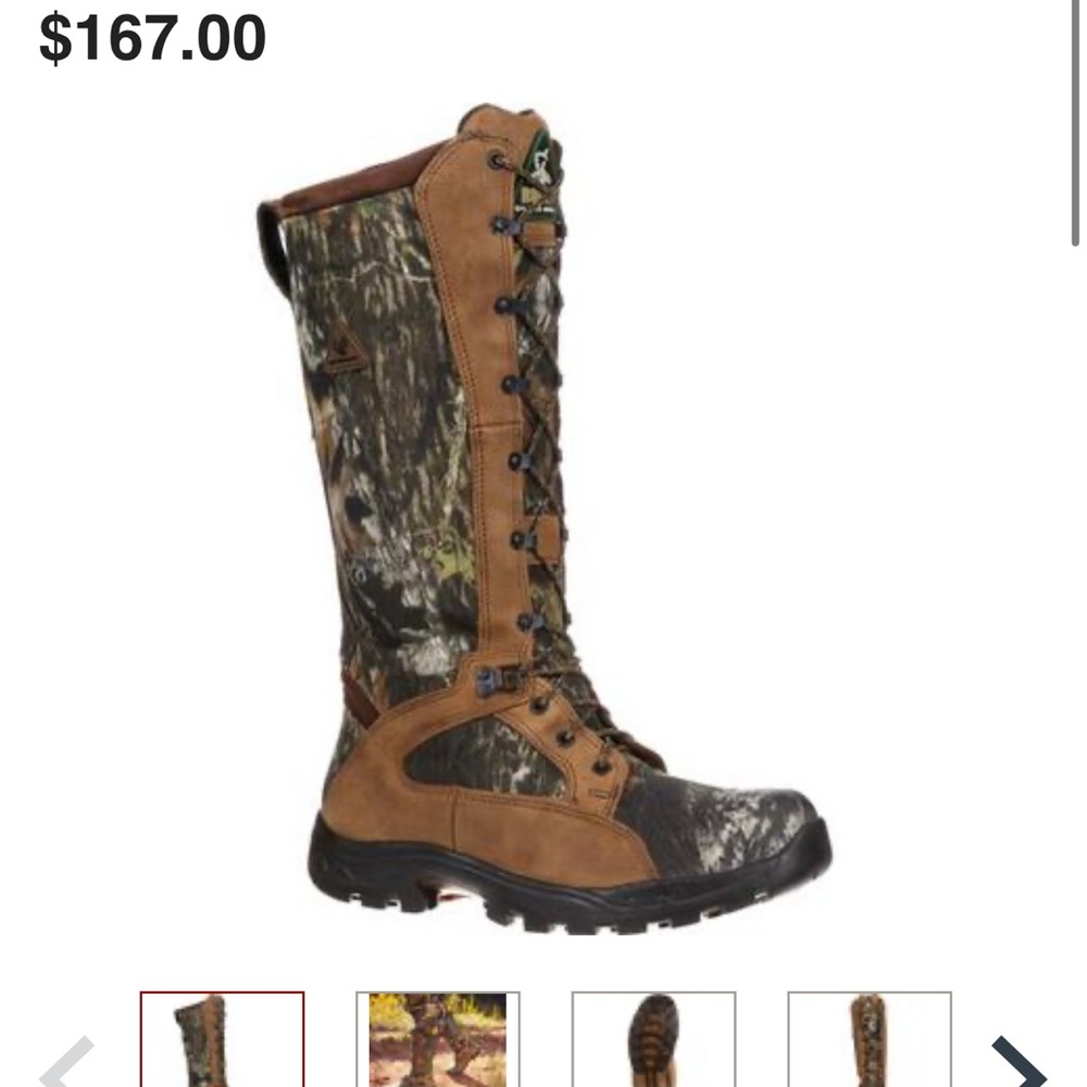 Unisex rocky waterprood snake boots size 6.5